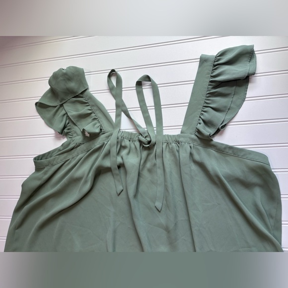 LOFT Sage Green Blouse - Picture 4 of 6